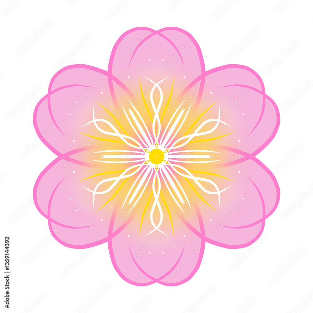 vector illustration of a flower vector illustration of a flower