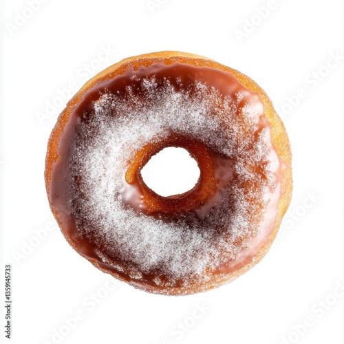 Delicious warm cinnamon sugar donut with a beautifully cracked top, perfect for a sweet treat.