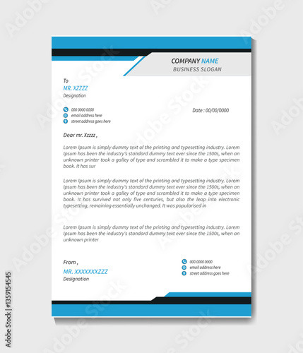 formal letterhead design template