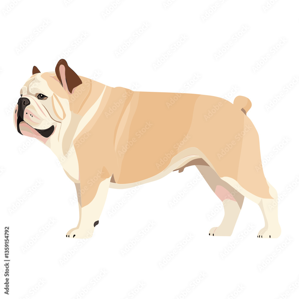 Bulldog dog bulldog illustration animal vector Bulldog dog bulldog illustration animal vector