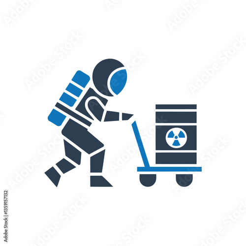 Space Hazardous Waste Icon
