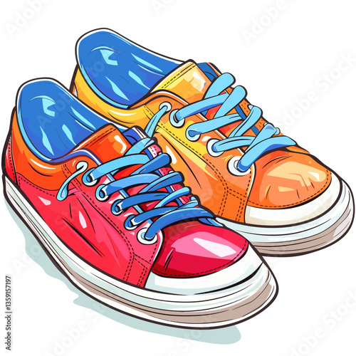 sneakers isolated on white