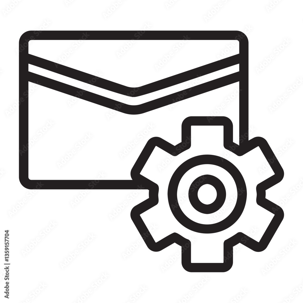 Emails line icon Emails line icon