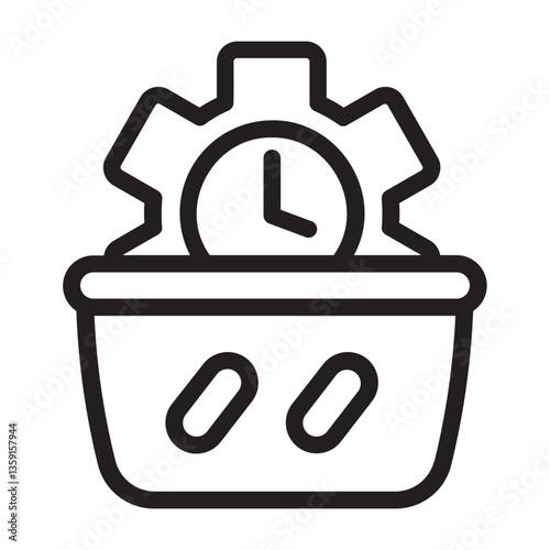 Basket  line icon