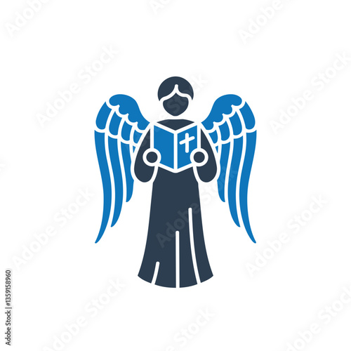 Angel with Book Icon