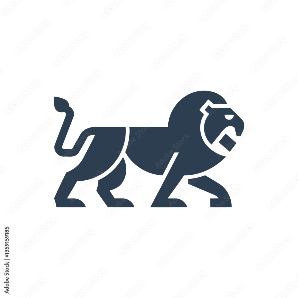 Obraz premium Lion Stance Icon