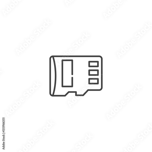 Credit card chip vector icon for digital security and payment systems