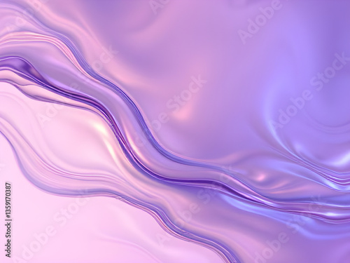 Wallpaper Mural abstract transparent fluid background fluid  wave glossy effect  generative ai Torontodigital.ca