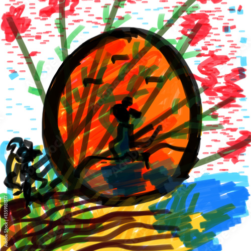Journey abstract painting