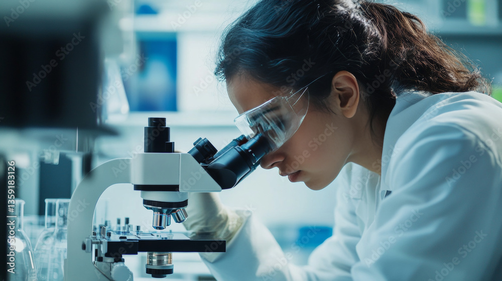 Cybertech and medicine of future. Nanotechnology in Microbiology. Molecular structure, laboratory research. Molecule, lattice, cell, atom 3D illustration Cybertech and medicine of future. Nanotechnology in Microbiology. Molecular structure, laboratory research. Molecule, lattice, cell, atom 3D illustration