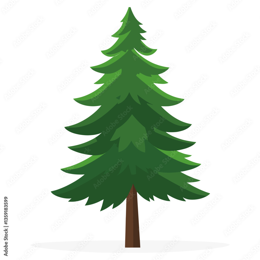 Pine tree illustration simple chandelier vector Pine tree illustration simple chandelier vector