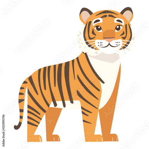 Tiger illustration wildlife animal vector