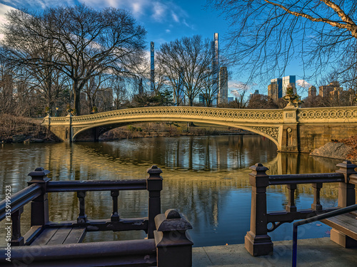 Obraz na płótnie Bow bridge w salonie