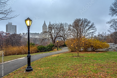 Obraz na płótnie Central Park in spring w salonie