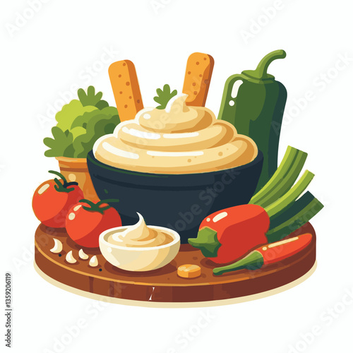 food, eggplant, cuisine, arabic, traditional, appetizer, vegetarian, dip, hummus, babaganoush, turkish, lebanese, vegetable, mediterranean, ganoush, parsley, healthy, snack, arabian, greek, baba, back