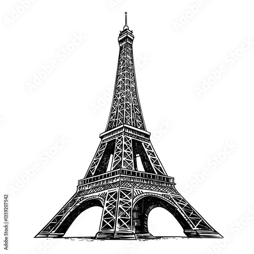 Eiffel Tower tower art landmark vector