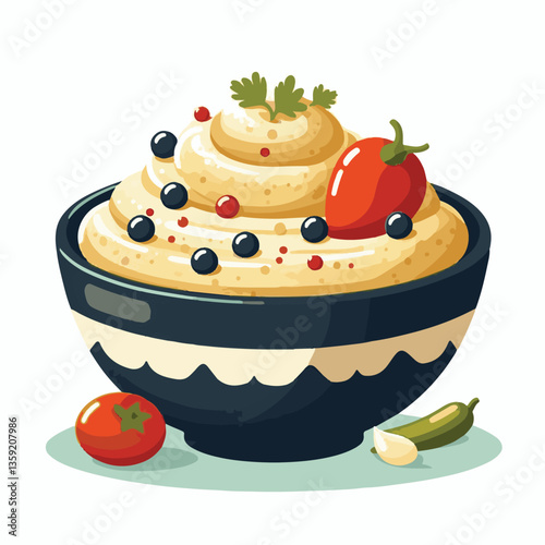 food, eggplant, cuisine, arabic, traditional, appetizer, vegetarian, dip, hummus, babaganoush, turkish, lebanese, vegetable, mediterranean, ganoush, parsley, healthy, snack, arabian, greek, baba, back