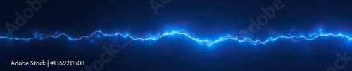 Blue line of light glowing against a dark background, creating a captivating contrast,  line,  digital
