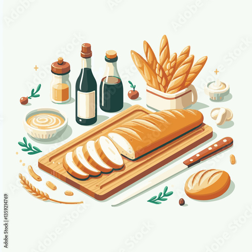 baguette, food, bread, bakery, breakfast, french, bun, meal, fresh, pastry, loaf, wheat, healthy, crust, tasty, nutrition, brown, isolated, flour, bake, organic, background, traditional, delicious, ce