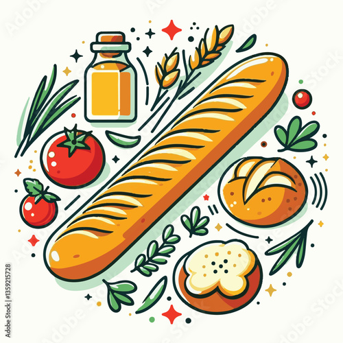 baguette, food, bread, bakery, breakfast, french, bun, meal, fresh, pastry, loaf, wheat, healthy, crust, tasty, nutrition, brown, isolated, flour, bake, organic, background, traditional, delicious, ce