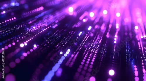 Abstract Purple and Blue Digital Background