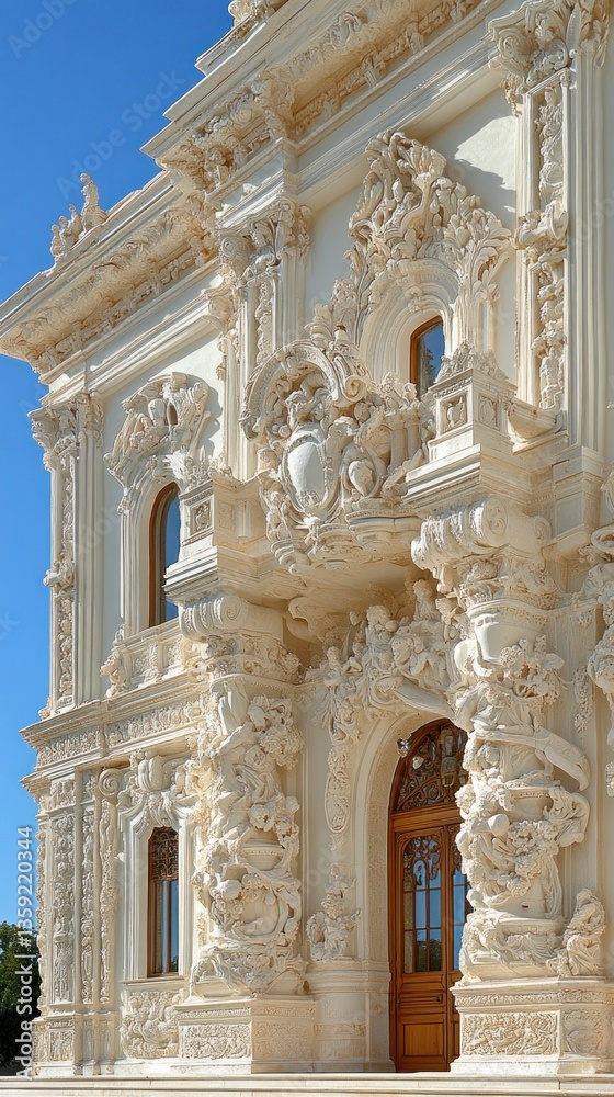 Obraz premium Ornate facade of a grand building