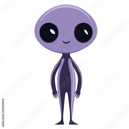 Illustration of alien purple extraterrestrial appliance vector