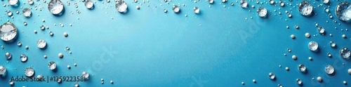 Beautiful pearly texture on a blue wall with abstract spots, vintage surface background with copy space,  unusual,  wall