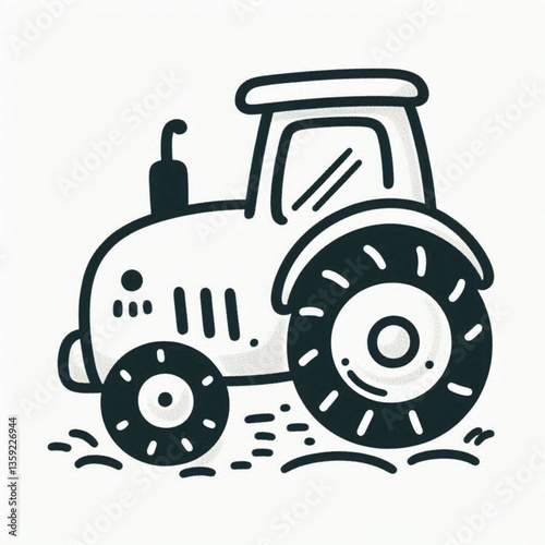 tractor isolated on white background