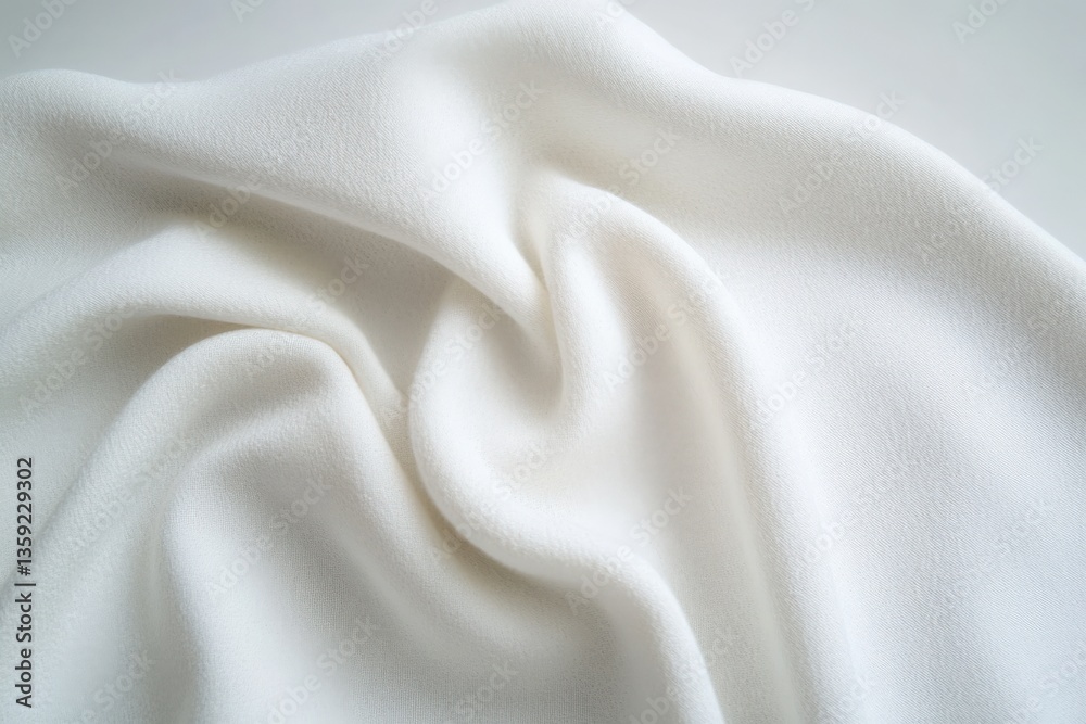 Fototapeta premium White textile backdrop abstract shape