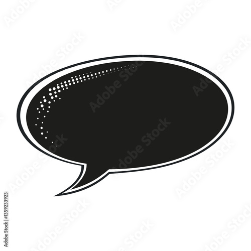 Comic speech vintage squar illustration cartoon element vector
