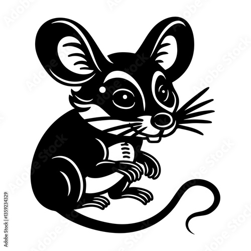 Illustration graphic animal mouse vector
