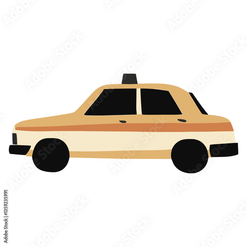 Taxi cab transportation illustration vehicle vector