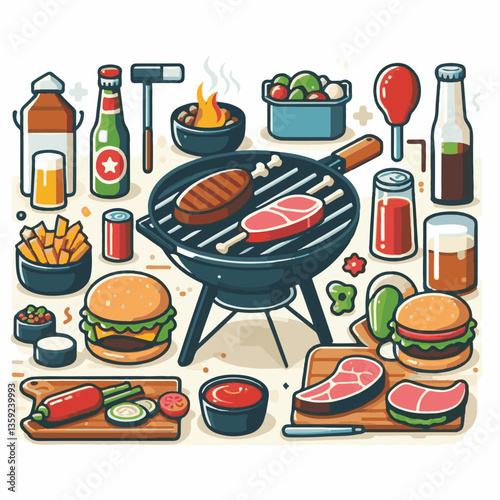 bbq, food, barbecue, grill, party, cooking, meat, picnic, grilling, summer, meal, grilled, cook, beef, cookout, hot, background, barbeque, steak, fire, backyard, pork, flame, delicious, smoke, outdoor