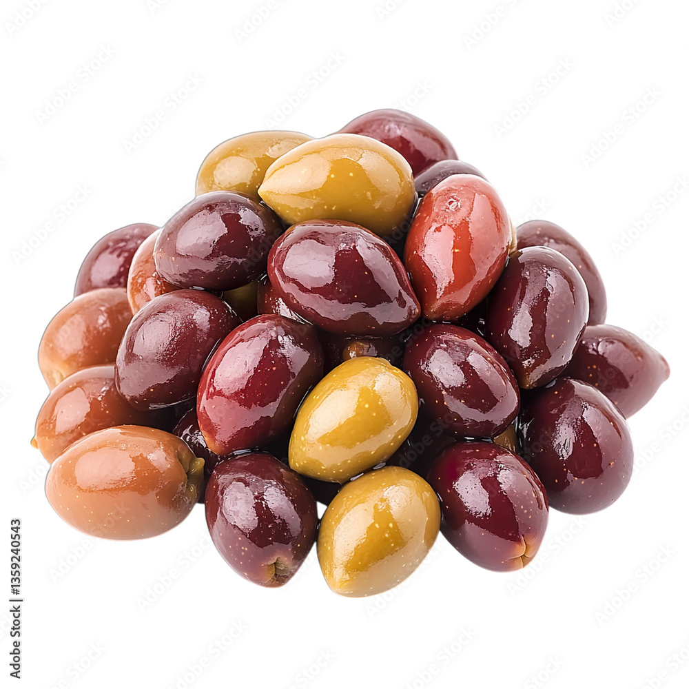 Obraz premium olives on a white background isolated on transparent background png