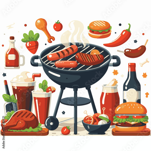 bbq, food, barbecue, grill, party, cooking, meat, picnic, grilling, summer, meal, grilled, cook, beef, cookout, hot, background, barbeque, steak, fire, backyard, pork, flame, delicious, smoke, outdoor