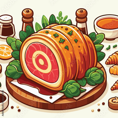 meat, food, traditional, slice, dinner, pastry, meal, beef, cooking, red, lunch, holiday, wellington, sauce, roasted, recipe, puff, cut, fillet, stuffed, steak, pie, christmas, tradition, ingredient, 