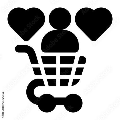 Satisfied, Happy, Ideal Glyph Solid Icon
