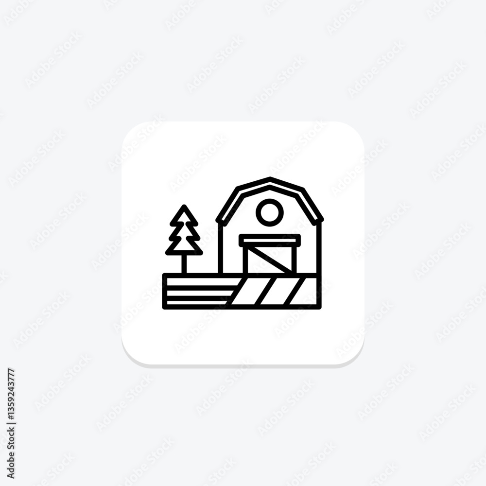 Farmhouse, vector, pixel perfect, illustrator file Farmhouse, vector, pixel perfect, illustrator file