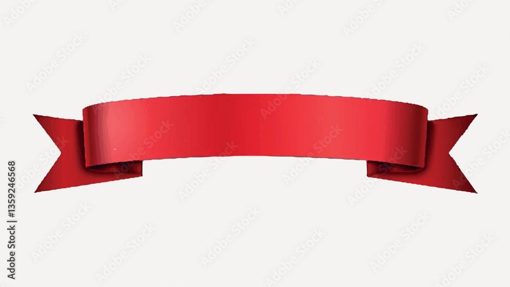red ribbon banner illustration vector red ribbon banner illustration vector