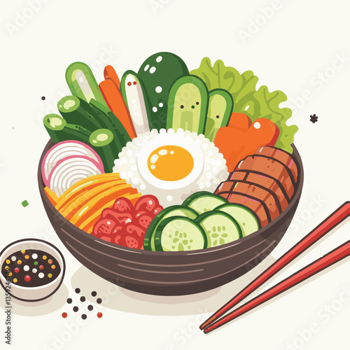bibimbap, asian, cuisine, meal, healthy, delicious, food, rice, gourmet, korean food, vegetable, cooking, dinner, fresh, colorful, bowl, lunch, traditional, dish, egg, beef, spicy, korean, carrot, mea