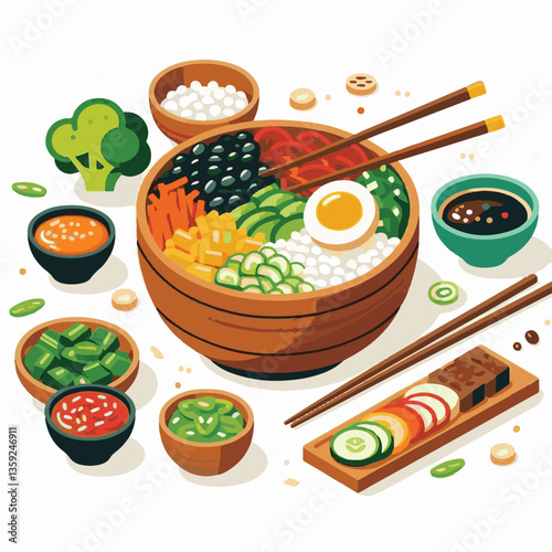 bibimbap, asian, cuisine, meal, healthy, delicious, food, rice, gourmet, korean food, vegetable, cooking, dinner, fresh, colorful, bowl, lunch, traditional, dish, egg, beef, spicy, korean, carrot, mea