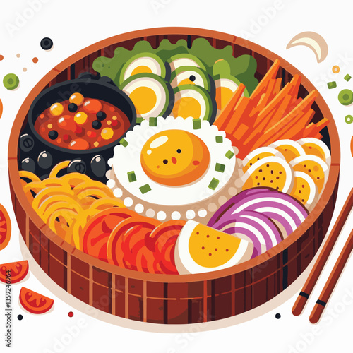 bibimbap, asian, cuisine, meal, healthy, delicious, food, rice, gourmet, korean food, vegetable, cooking, dinner, fresh, colorful, bowl, lunch, traditional, dish, egg, beef, spicy, korean, carrot, mea