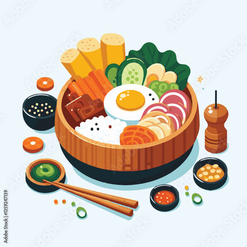 bibimbap, asian, cuisine, meal, healthy, delicious, food, rice, gourmet, korean food, vegetable, cooking, dinner, fresh, colorful, bowl, lunch, traditional, dish, egg, beef, spicy, korean, carrot, mea