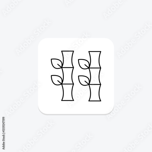 Bamboo, vector, pixel perfect, illustrator file