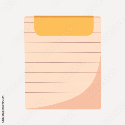 Cute paper notes illustration vector