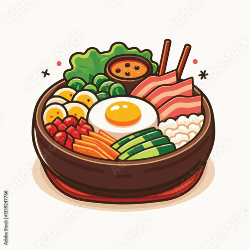 bibimbap, asian, cuisine, meal, healthy, delicious, food, rice, gourmet, korean food, vegetable, cooking, dinner, fresh, colorful, bowl, lunch, traditional, dish, egg, beef, spicy, korean, carrot, mea