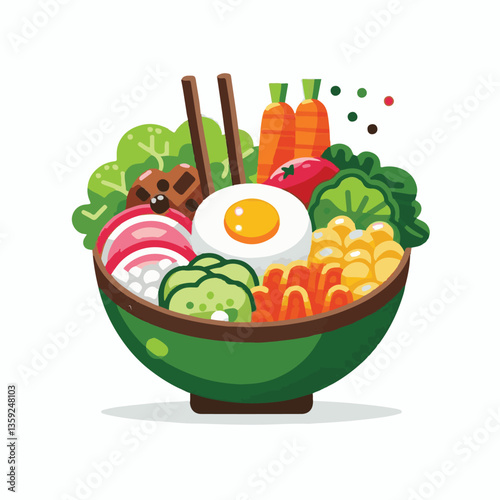 bibimbap, asian, cuisine, meal, healthy, delicious, food, rice, gourmet, korean food, vegetable, cooking, dinner, fresh, colorful, bowl, lunch, traditional, dish, egg, beef, spicy, korean, carrot, mea