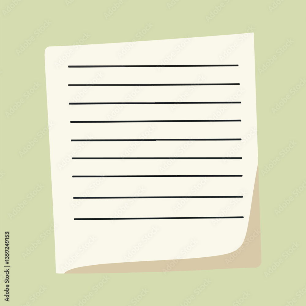Cute paper notes illustration vector Cute paper notes illustration vector