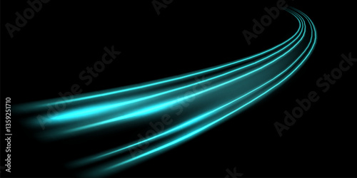 beautiful light speed line background on black background abstract design vector illustration